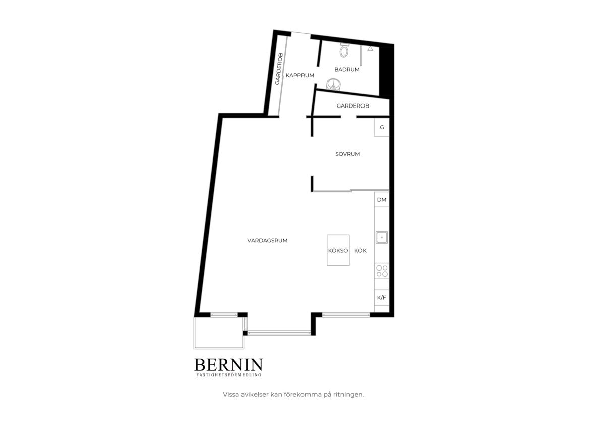 Stora Nygatan 27C – planritning 1