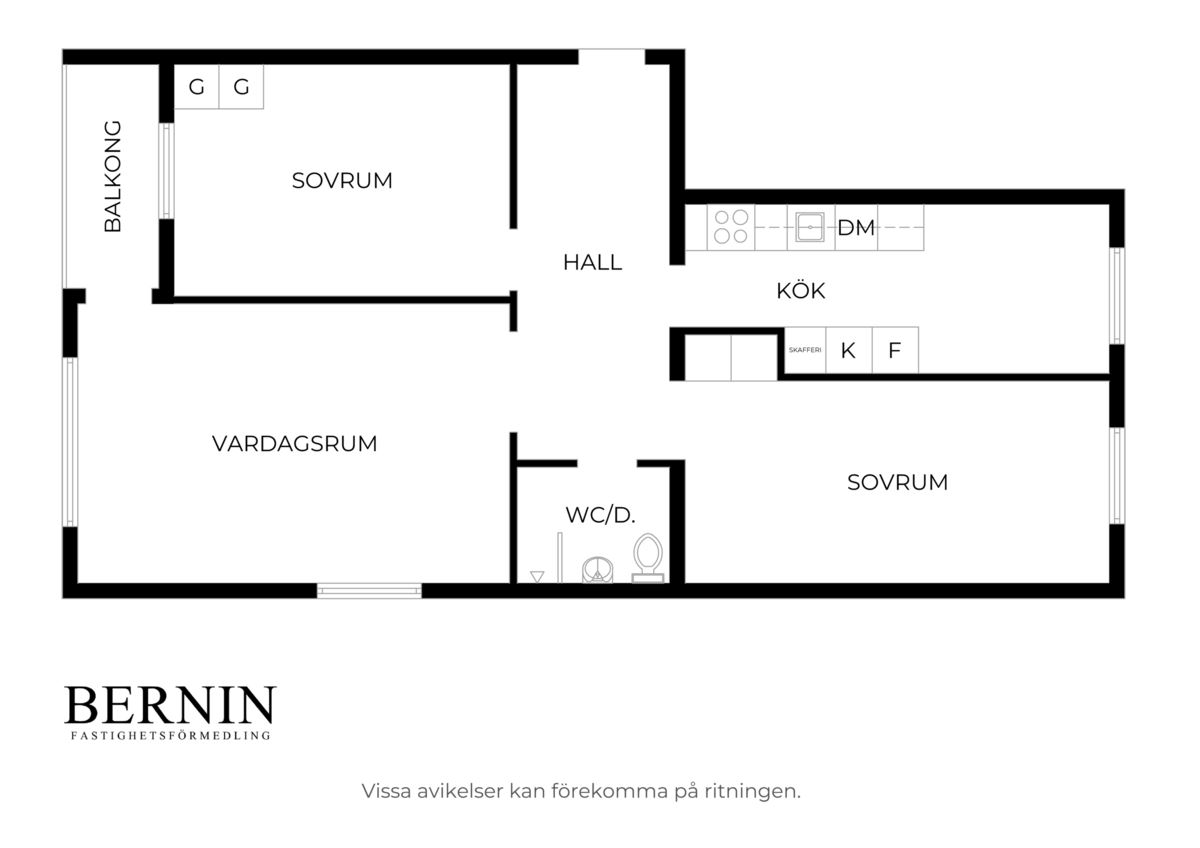 Smålandsgatan 15 – planritning 1