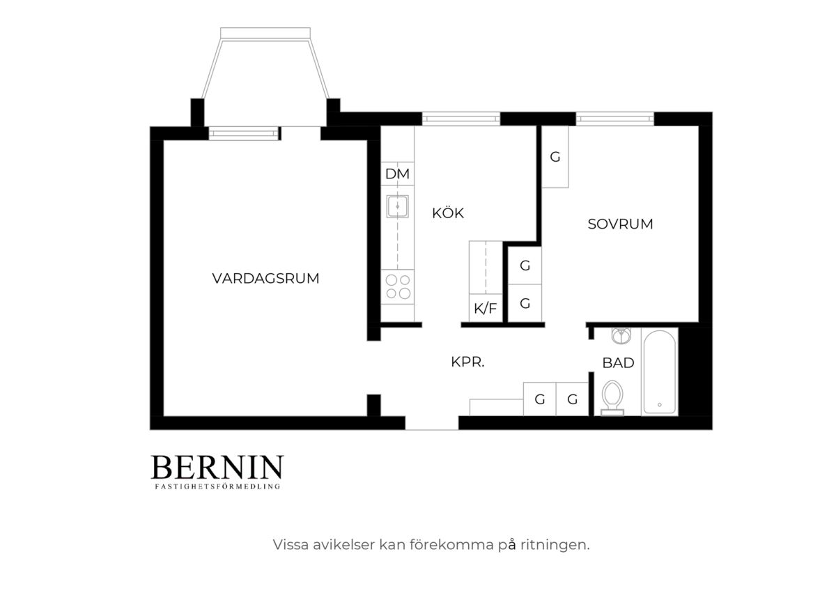 Major Nilssonsgatan 15A – planritning 1